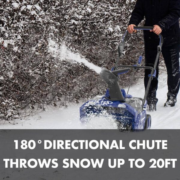 24V-X2-20SB 20 in. 48-Volt Single-Stage Cordless Electric Snow Blower Kit with 2 x 4.0 mAh Batteries Plus Charger - Image 5