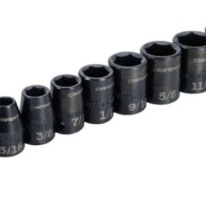 3/8 and 1/2 in Drive SAE Socket 9 pc Set