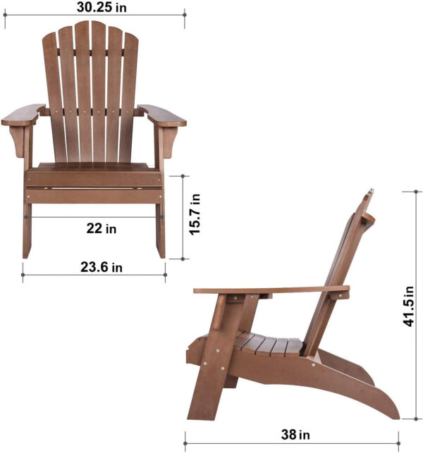 Polystyrene Adirondack Chair - Image 2