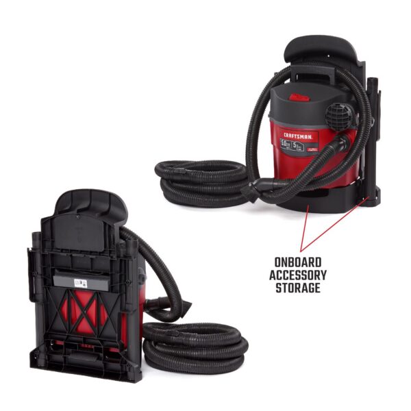 5 gal Corded Wet/Dry Vacuum 5 amps 120 V 5 HP - Image 8