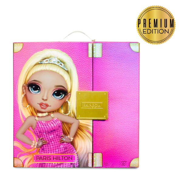 Rainbow High Premium Edition- Paris Hilton Collector Doll- 11 inch, 2022 Fashion Doll w/ Blond Hair, 2 Gorgeous Outfits to Mix   Match and Premium Doll Accessories. Great Gift and Collectors! - Image 6