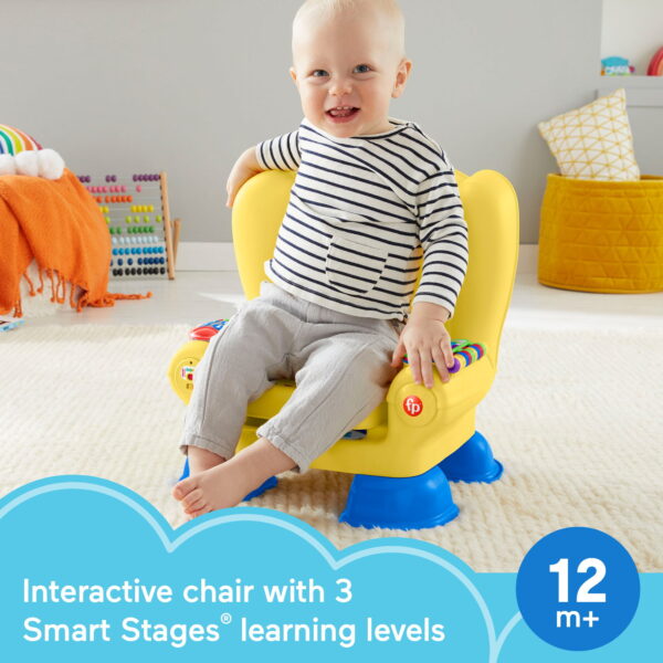 Fisher-Price Laugh   Learn Smart Stages Chair Musical Toddler Toy, Yellow - Image 3