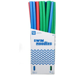 Swim Noodle 35 Pack Pool Noodles, Red, Blue, Green, Purple, Yellow Foam, 4.5 Feet