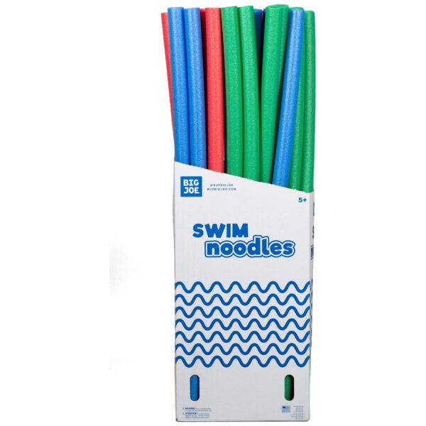 Swim Noodle 35 Pack Pool Noodles, Red, Blue, Green, Purple, Yellow Foam, 4.5 Feet