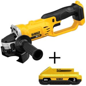 DCG412BW230 20V MAX Cordless 4.5 in.   5 in. Grinder and (1) 20V MAX Compact Lithium-Ion 3.0Ah Battery