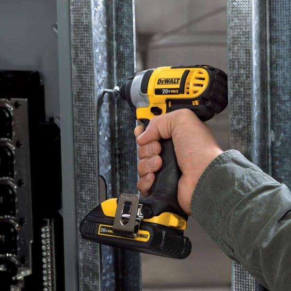 20V MAX XR Lithium-Ion 18-Gauge Cordless Brad Nailer Kit, 1/4 in. Impact Driver, (1) 2.0Ah Battery, and Charger - Image 5