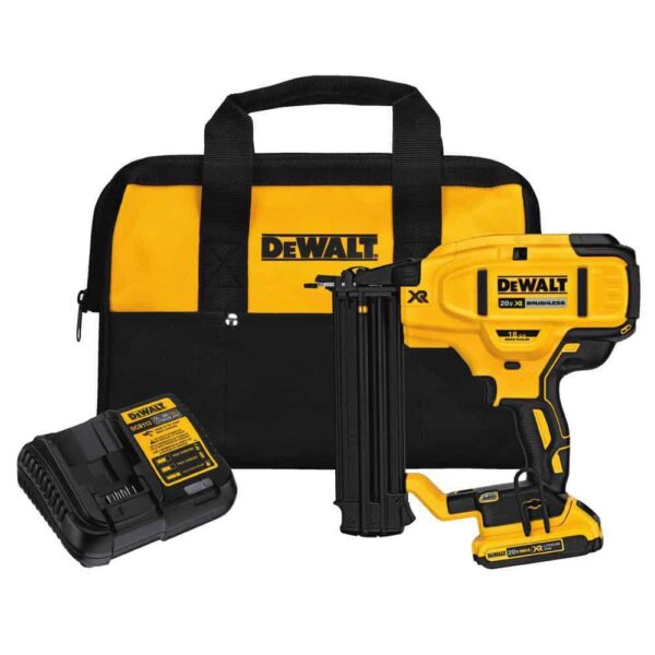 20V MAX XR Lithium-Ion 18-Gauge Cordless Brad Nailer Kit, 1/4 in. Impact Driver, (1) 2.0Ah Battery, and Charger - Image 9
