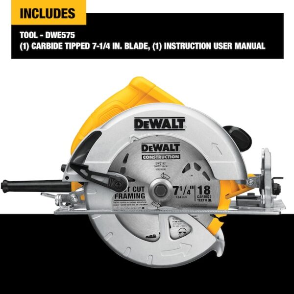 Circular Saw DWE575 15-Amp 7-1/4-in Corded - Image 10
