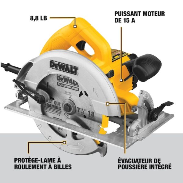 Circular Saw DWE575 15-Amp 7-1/4-in Corded - Image 7