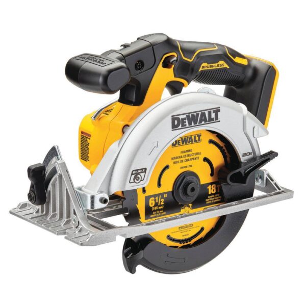 DCS565BWDCB240 20V MAX Cordless Brushless 6-1/2 in. Circular Saw with 20V MAX Compact Lithium-Ion 4.0Ah Battery Pack - Image 4