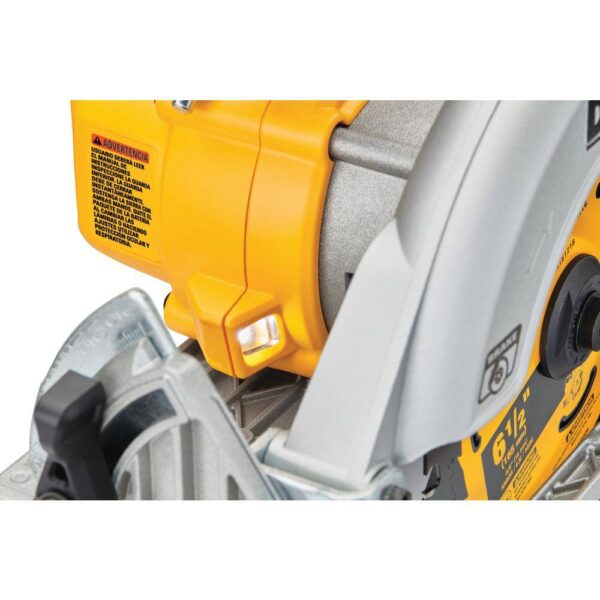 DCS565BWDCB240 20V MAX Cordless Brushless 6-1/2 in. Circular Saw with 20V MAX Compact Lithium-Ion 4.0Ah Battery Pack - Image 8