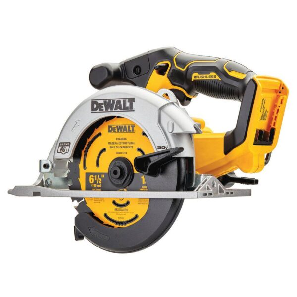 DCS565BWDCB240 20V MAX Cordless Brushless 6-1/2 in. Circular Saw with 20V MAX Compact Lithium-Ion 4.0Ah Battery Pack - Image 2