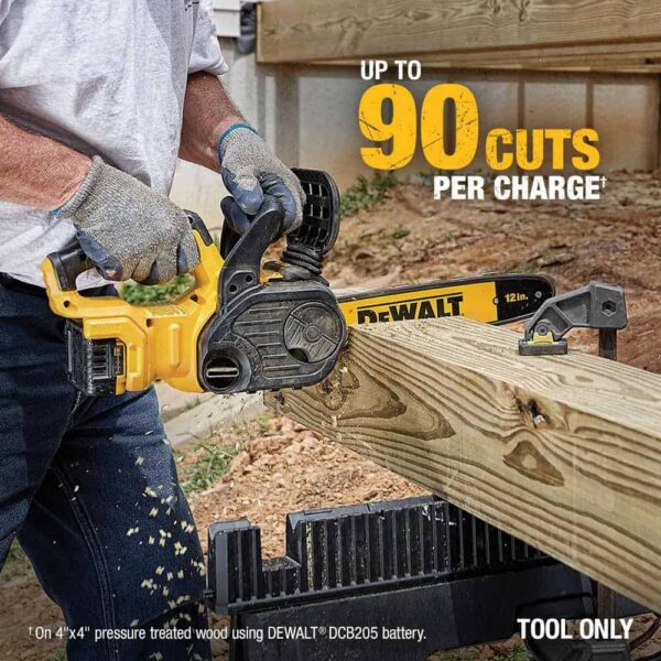 DCCS620BWPR320B 20V MAX 12in. Brushless Battery Powered Chainsaw   Pruner (Tools Only) - Image 3