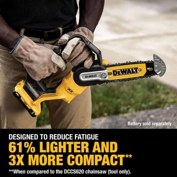 8 in. 20-Volt Pruning Electric Battery Chainsaw (Tool Only) - Image 2