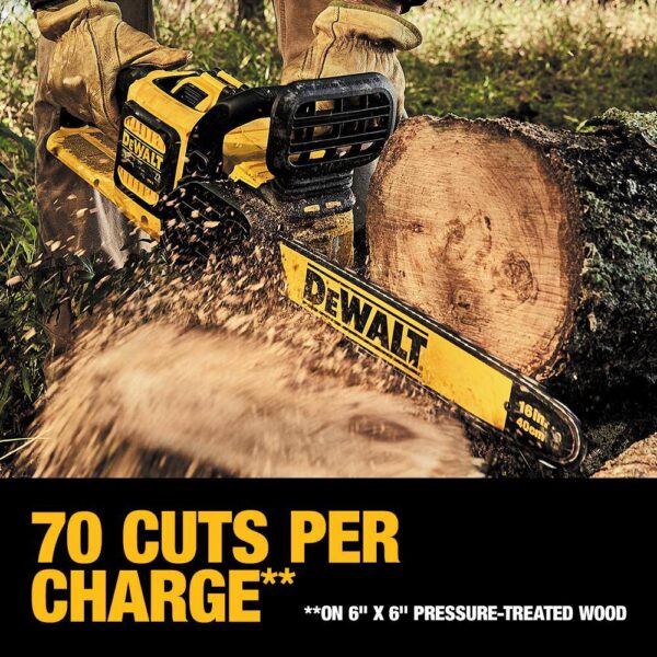 DCCS670B VOLT 60V MAX 16in. Brushless Cordless Battery Powered Chainsaw (Tool Only) - Image 5