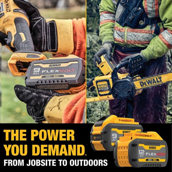 DCCS670B VOLT 60V MAX 16in. Brushless Cordless Battery Powered Chainsaw (Tool Only) - Image 9