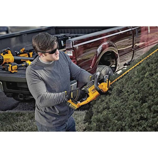 20V MAX 22 in. Lithium-Ion Cordless Hedge Trimmer with 20V MAX Compact Lithium-Ion 4Ah Battery and 12V to 20V Charger - Image 10