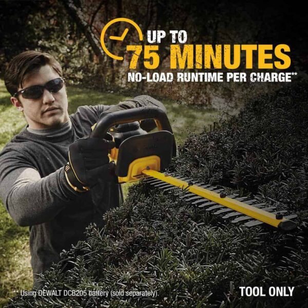 20V MAX 22 in. Lithium-Ion Cordless Hedge Trimmer with 20V MAX Compact Lithium-Ion 4Ah Battery and 12V to 20V Charger - Image 15