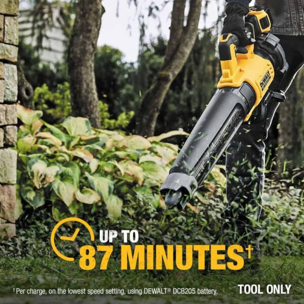 20V MAX 125 MPH 450 CFM Cordless Battery Powered Handheld Leaf Blower Kit with 6Ah and 4Ah Batteries, Charger and Bag - Image 6