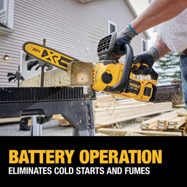20V MAX 125 MPH 450 CFM Brushless Cordless Battery Powered Handheld Leaf Blower Kit   Cordless Chainsaw (Tool Only) - Image 9