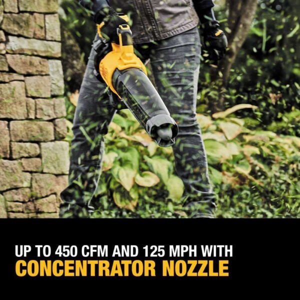 20V MAX 125 MPH 450 CFM Brushless Cordless Battery Powered Handheld Leaf Blower Kit   Cordless Chainsaw (Tool Only) - Image 4
