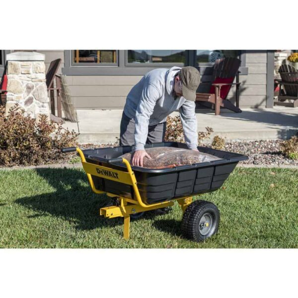 DXTB0573 800lb/10 Cu. Ft. Swivel/Dump Cart   Convertible to Tow/Wheelbarrow - Image 8