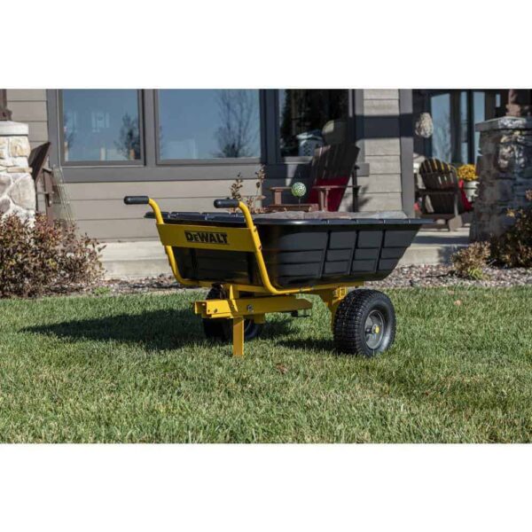 DXTB0573 800lb/10 Cu. Ft. Swivel/Dump Cart   Convertible to Tow/Wheelbarrow - Image 9