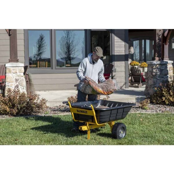 DXTB0573 800lb/10 Cu. Ft. Swivel/Dump Cart   Convertible to Tow/Wheelbarrow - Image 7