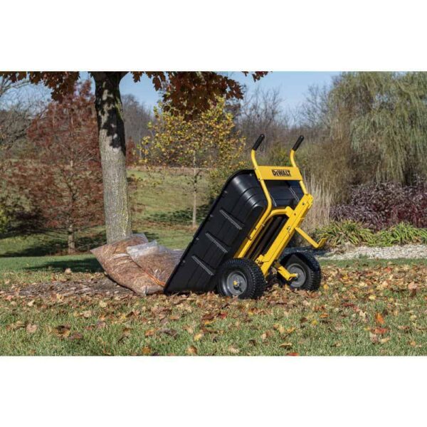 DXTB0573 800lb/10 Cu. Ft. Swivel/Dump Cart   Convertible to Tow/Wheelbarrow - Image 2