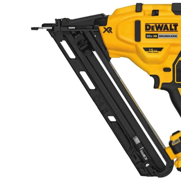 DCN650BW15200-2 20V MAX XR 15-Gauge Cordless Angled Finish Nailer (Tool-Only) and 2 in. x 15-Gauge Angled Finish Nails (2500 Piece) - Image 10