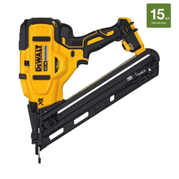 DCN650BW15200-2 20V MAX XR 15-Gauge Cordless Angled Finish Nailer (Tool-Only) and 2 in. x 15-Gauge Angled Finish Nails (2500 Piece) - Image 12