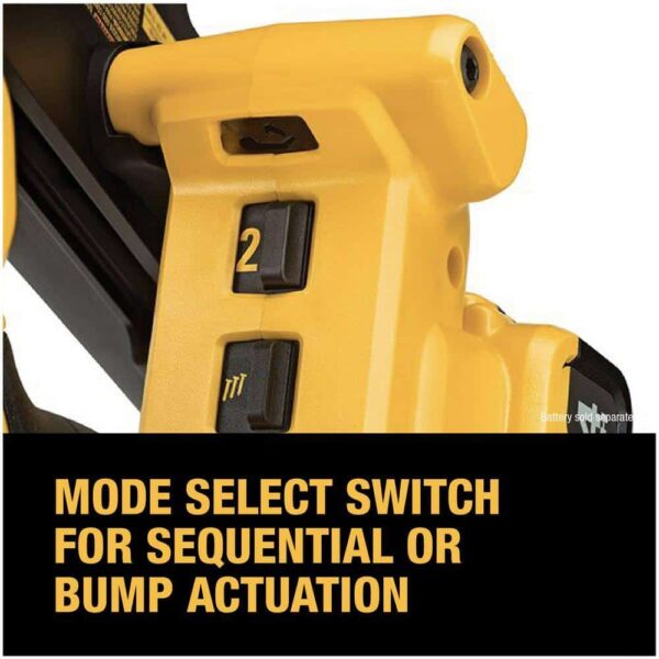 DCN692B 20V MAX XR Lithium-Ion Cordless Brushless 2-Speed 30?? Paper Collated Framing Nailer (Tool Only) - Image 5