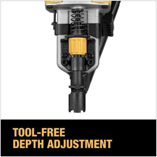 DCN692B 20V MAX XR Lithium-Ion Cordless Brushless 2-Speed 30?? Paper Collated Framing Nailer (Tool Only) - Image 3