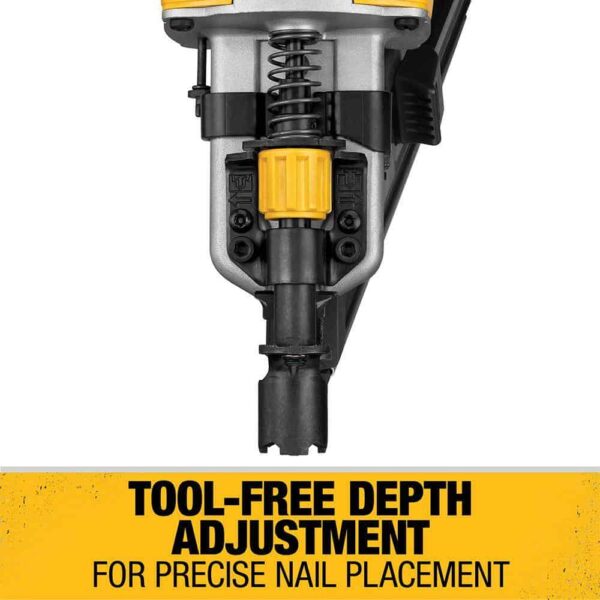 DCN692BW205 20-Volt MAX XR Cordless Brushless 2-Speed 30?? Paper Collated Framing Nailer w/20-Volt MAX 5.0Ah Battery - Image 6
