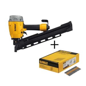 DWF83PLW10D131 Pneumatic 21-Degree Collated Framing Nailer and 3 in. x 0.131 in. Metal Framing Nails (2000 Pack)