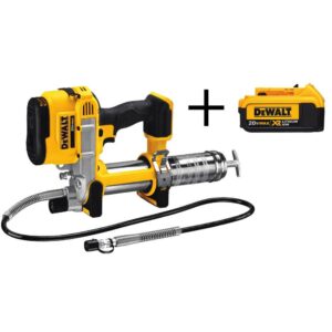 DCGG571Bw4b 20V MAX Cordless 10,000 PSI Variable Speed Grease Gun and (1) 20V MAX XR Premium Lithium-Ion 4.0Ah Battery