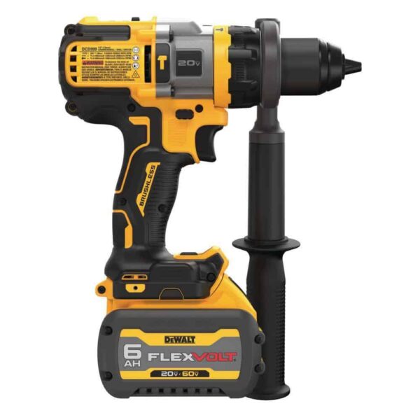 DCD999T1 20V MAX Cordless Brushless 1/2 in. Hammer Drill/Driver with VOLT ADVANTAGE and (1) VOLT 6.0Ah Battery - Image 7