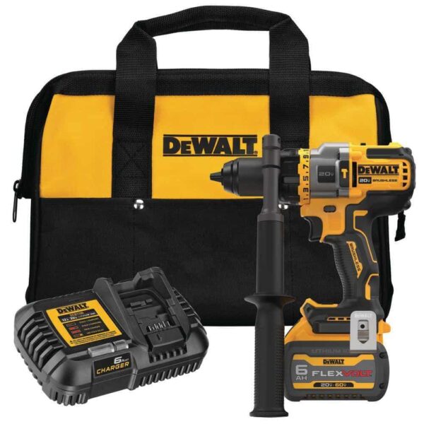 DCD999T1 20V MAX Cordless Brushless 1/2 in. Hammer Drill/Driver with VOLT ADVANTAGE and (1) VOLT 6.0Ah Battery - Image 14