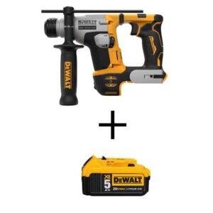 DCH172BWDCB205 ATOMIC 20V MAX Cordless Ultra-Compact 5/8 in. Hammer Drill and 20V MAX XR Premium Lithium-Ion 5.0Ah Battery