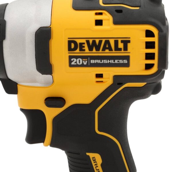 DCF809B ATOMIC 20V MAX Cordless Brushless Compact 1/4 in. Impact Driver (Tool Only) - Image 8
