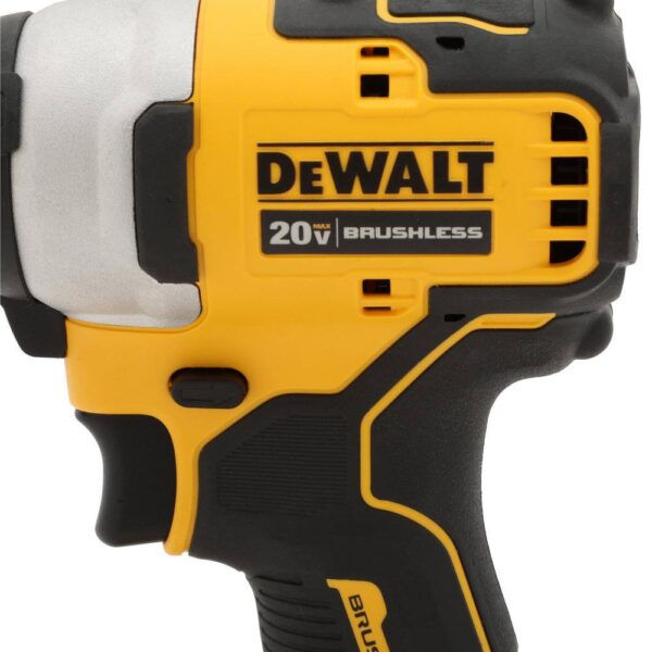 DCF809C2WCD709B ATOMIC 20V MAX Cordless Brushless Compact 1/4 in. Impact Driver Kit and ATOMIC Brushless Compact 1/2 in. Hammer Drill - Image 6