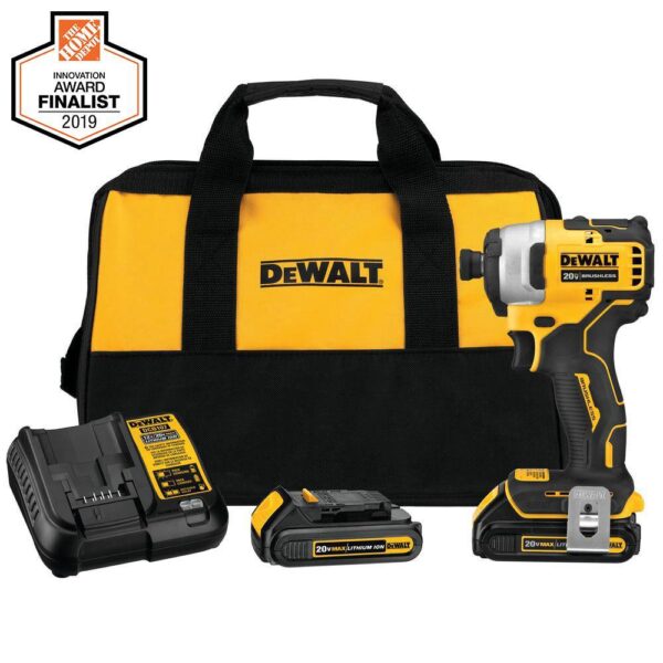 DCF809C2WCD709B ATOMIC 20V MAX Cordless Brushless Compact 1/4 in. Impact Driver Kit and ATOMIC Brushless Compact 1/2 in. Hammer Drill - Image 2