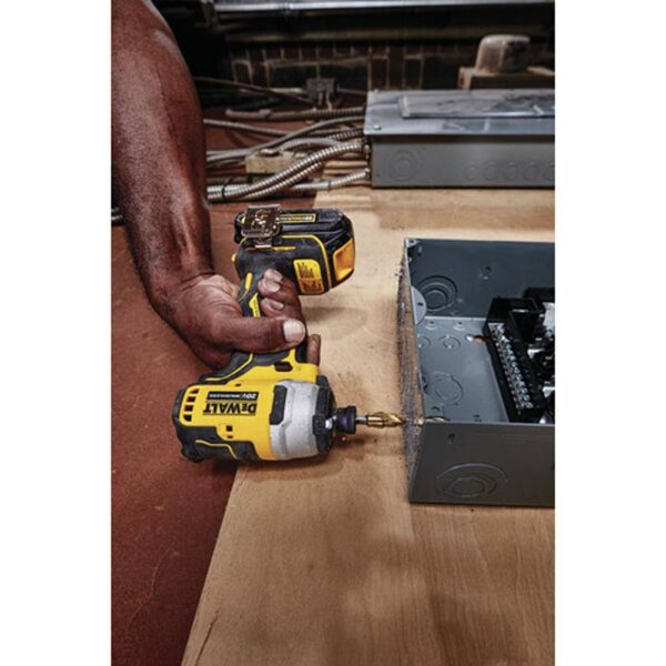 DCF809C2WCD709B ATOMIC 20V MAX Cordless Brushless Compact 1/4 in. Impact Driver Kit and ATOMIC Brushless Compact 1/2 in. Hammer Drill - Image 12