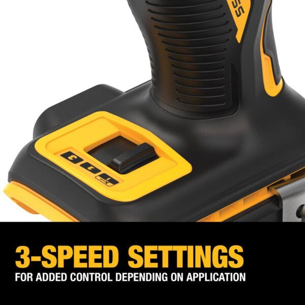 DCF850BWDCB205 ATOMIC 20V MAX Cordless Brushless Compact 1/4 in. Impact Driver and 20V Lithium-Ion 5.0Ah Battery - Image 6