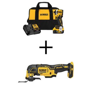 DCF850P1WDCS354 ATOMIC 20V MAX Lithium-Ion Cordless Impact Driver Kit and ATOMIC 20V MAX Cordless Brushless Oscillating Multi-Tool