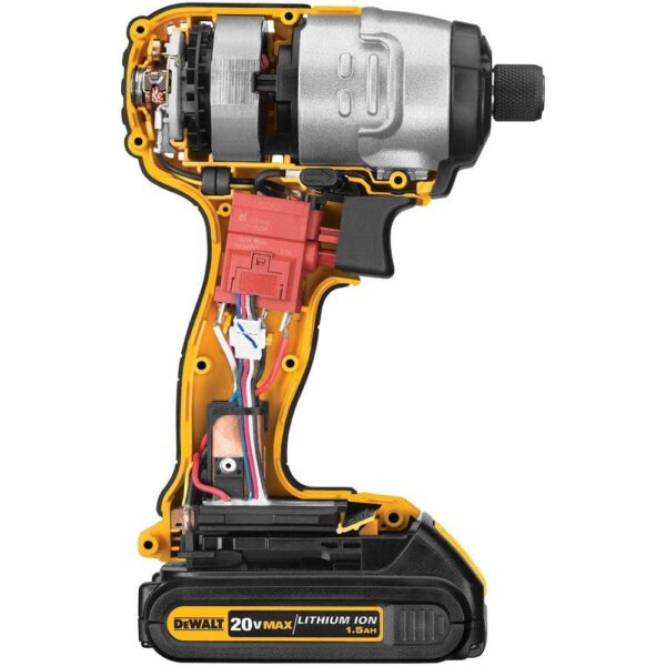DCF885B 20-Volt MAX Cordless 1/4 in. Impact Driver (Tool-Only) - Image 2