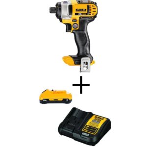 DCF885BW230C 20V MAX Cordless 1/4 in. Impact Driver with 20V 3.0Ah Battery and 12V to 20V MAX Charger