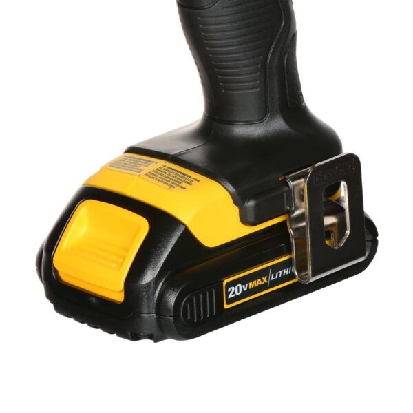 DCF885BW230C 20V MAX Cordless 1/4 in. Impact Driver with 20V 3.0Ah Battery and 12V to 20V MAX Charger - Image 6