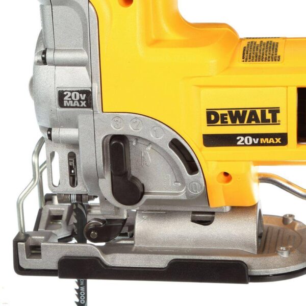 DCS331BW230C 20V MAX Cordless Jig Saw, (1) 20V MAX Compact Lithium-Ion 3.0Ah Battery, and 12V-20V MAX Charger - Image 4