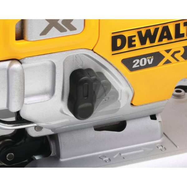 20V MAX XR Cordless Brushless Jigsaw, (1) 20V MAX Compact Lithium-Ion 3.0Ah Battery, and 12V-20V MAX Charger - Image 14